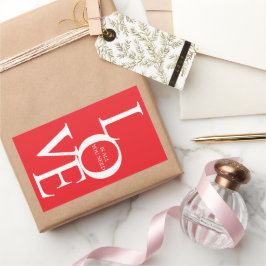 Adesivo Retangular Love is all you need