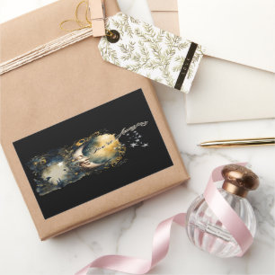 Adesivo Retangular Lua Celestial e Estrelas "Você é Incrível"