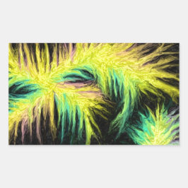 Adesivo Retangular Luz como Design de pena