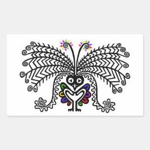 Adesivo Retangular Lyrebird -