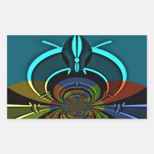 Adesivo Retangular Maasai Colors Hakuna Matata