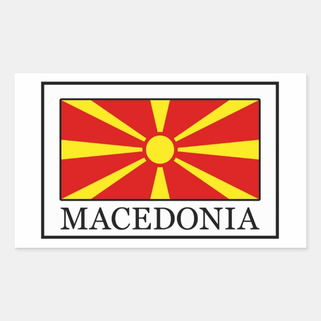 Adesivo Retangular Macedônia (Frente)