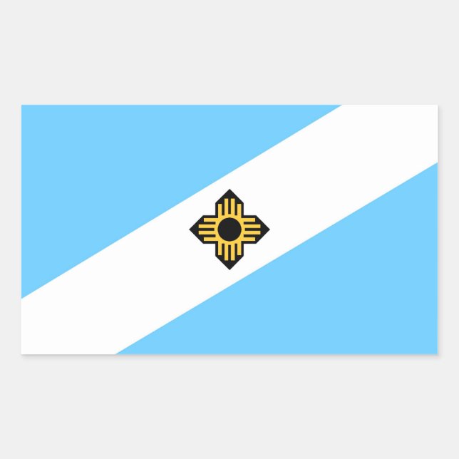 Adesivo Retangular Madison City flag Wisconsin estado América do país (Frente)