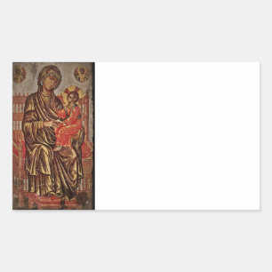 Adesivo Retangular Madonna e ícone da criança
