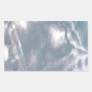 Adesivo Retangular Mãe de Pérola-Azul