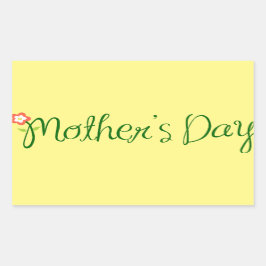 Adesivo Retangular mãe-dia-mãe-flor-amor-fonte