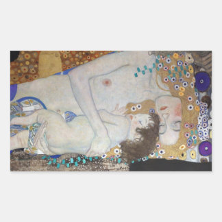 Adesivo Retangular Mãe e Criança de Gustav Klimt
