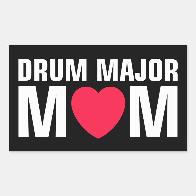 Adesivo Retangular Mãe Major da Bateria - Banda Marcial (Frente)