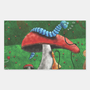 Adesivo Retangular Magic Mushroom