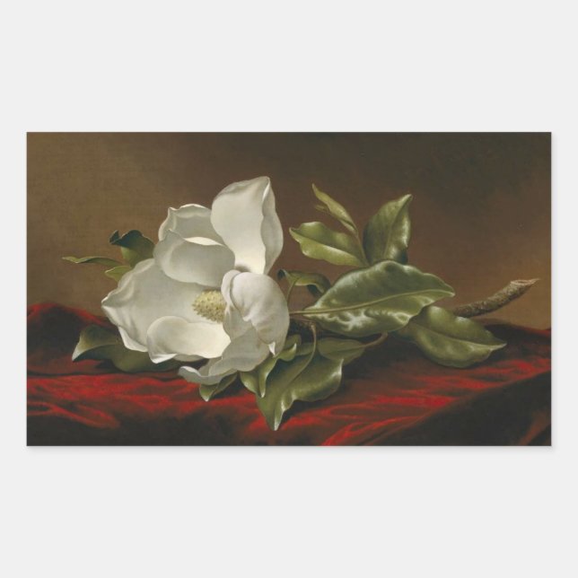 Adesivo Retangular Magnolia Grandiflora, por Martin J. Heade, (Frente)