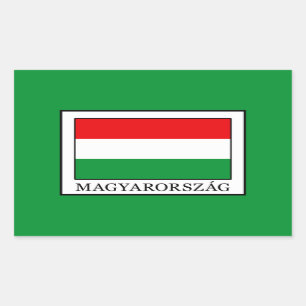 Adesivo Retangular Magyarorszag