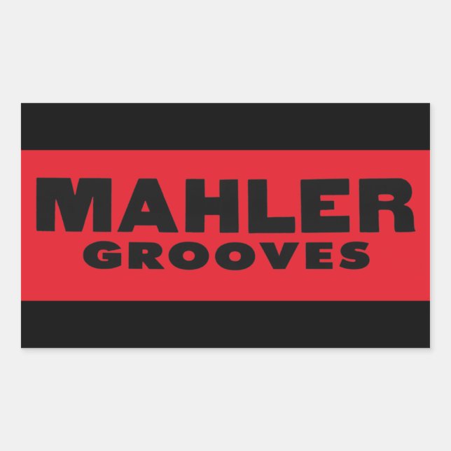 Adesivo Retangular Mahler Grooves Sticker (Frente)