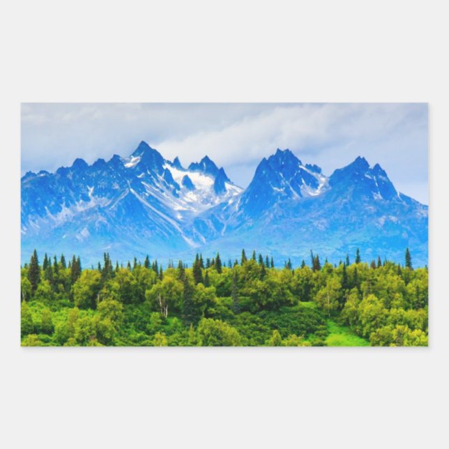 Adesivo Retangular Maiesttic Alaska Mounties (Frente)