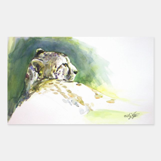 Adesivo Retangular Majexpressa Cheetah Sticker (Frente)