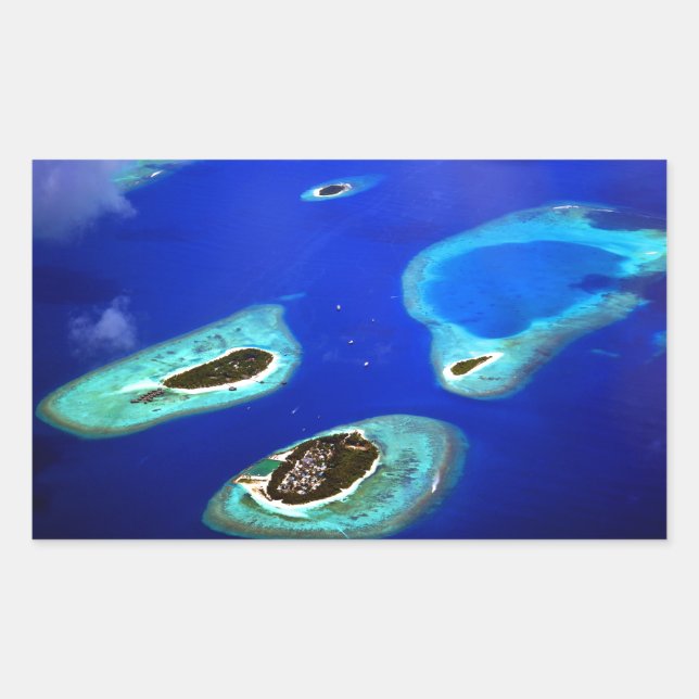 Adesivo Retangular Maldives (Frente)