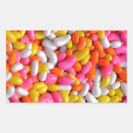 Adesivo Retangular Manchas Coloridas do Arco-Íris