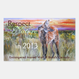 Adesivo Retangular Manf Watercolor Art Stickers