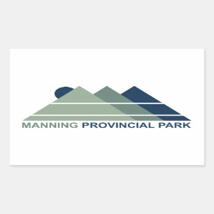 Adesivo Retangular Manning Provincial Park Mountain Sun