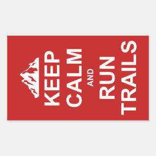 Adesivo Retangular Mantenha A Calma E Execute Traços Ultraordinários