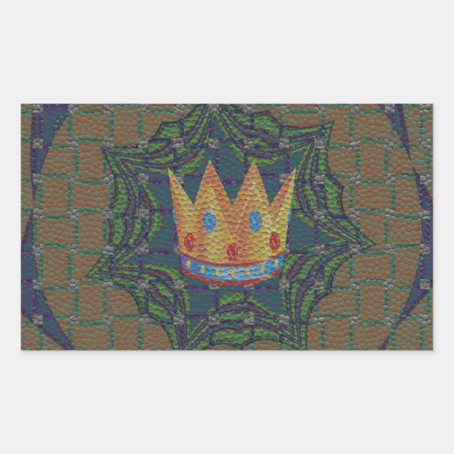 Adesivo Retangular Mantenha Simples: O Design de Padrão de Clareza Re (Frente)
