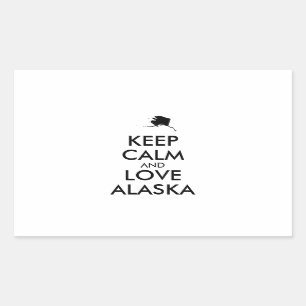 Adesivo Retangular MANTER CALM e AMAR ALASKA personalizáveis