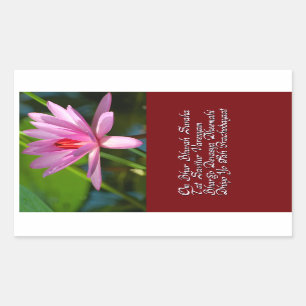 Adesivo Retangular Mantra de Gayatri