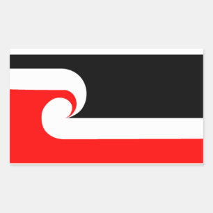 Adesivo Retangular Maori Flag