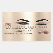 maquiagem de cartão de crédito cônico piscar os ol