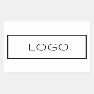 Adesivo Retangular Marca do logotipo comercial personalizado