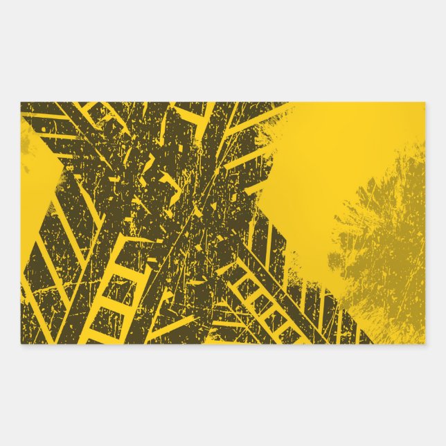 Adesivo Retangular Marcação rodoviária de pneus negros em relevo (Frente)