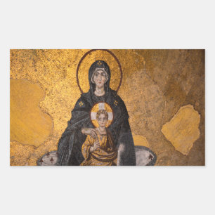 Adesivo Retangular Maria, mãe de Jesus, Theotokos
