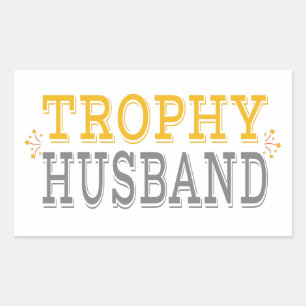 Adesivo Retangular Marido Troféu
