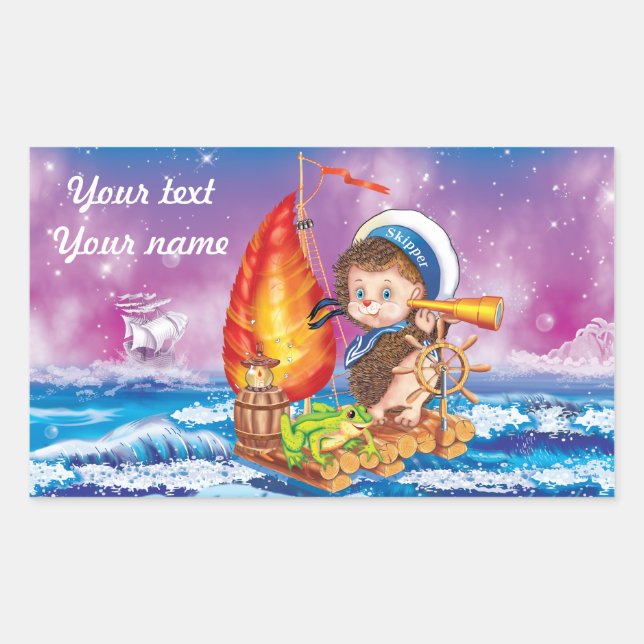 Adesivo Retangular Marinheiro bravo (Frente)