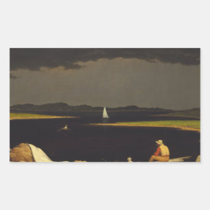 Adesivo Retangular Martin Johnson Heade - Aproximando-se da tempestad