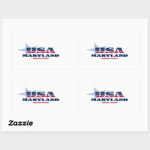 Adesivo Retangular Maryland - Meu Estadual Residencial