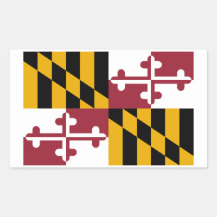 Adesivo Retangular Marylander Flag