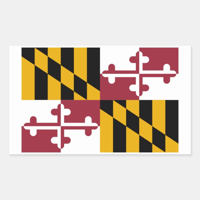Adesivo Retangular Marylander Flag (Frente)
