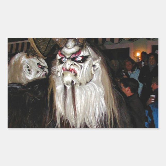 Adesivo Retangular Máscara do Diabo Japonês (Frente)