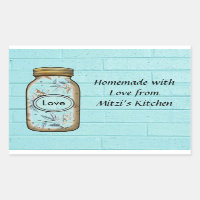 Mason Jar Sticker/Labels personalizam.