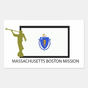 ADESIVO RETANGULAR MASSACHUSETES BOSTON MISSÕES LDS CTR