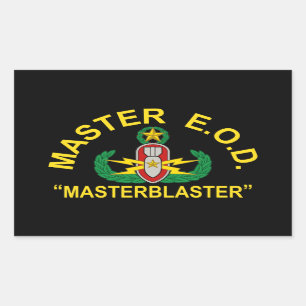 Adesivo Retangular Master Blaster