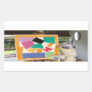 Adesivo Retangular Matisse O Caracol em óleo por Danny Duck