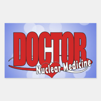 ADESIVO RETANGULAR MEDICAMENTO NUCLEAR DO MÉDICO LOGOTIPO