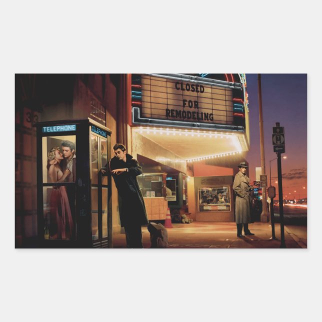 Adesivo Retangular Meia-Noite Matinee (Frente)