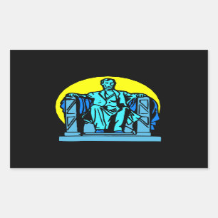 Adesivo Retangular Memorial de Lincoln