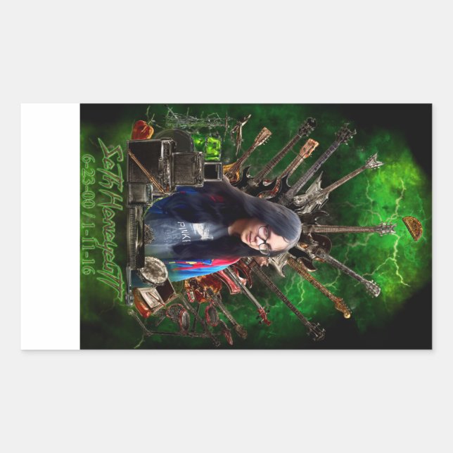 Adesivo Retangular Memorial Seth Honeycutt (Frente)