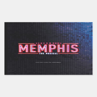 Adesivo Retangular MEMPHIS - O Logotipo Musical