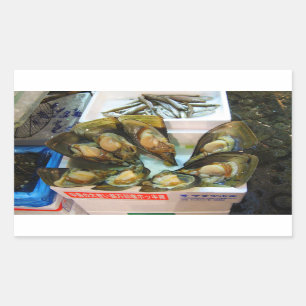 Adesivo Retangular Mercado de peixes gigante de Tsukiji dos