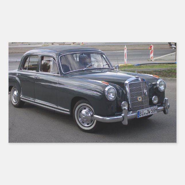 Adesivo Retangular Mercedes 220 S (Frente)