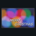 Adesivo Retangular Merry Christmas Sticker<br><div class="desc">Merry Christmas Sticker</div>